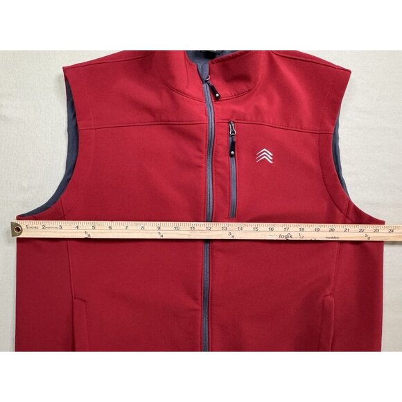 NEW Solaris Vest Mens Large Red Zip Water Resistant Fleece Lined Hiking Outdoor - Picture 6 of 15